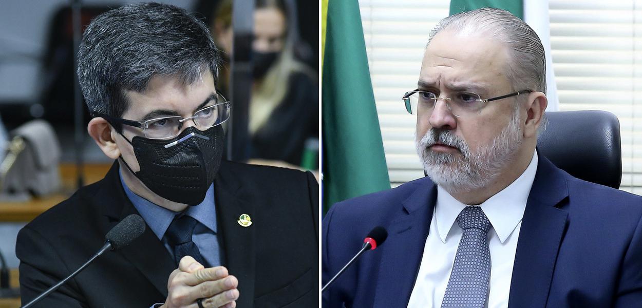 Randolfe Rodrigues e Augusto Aras