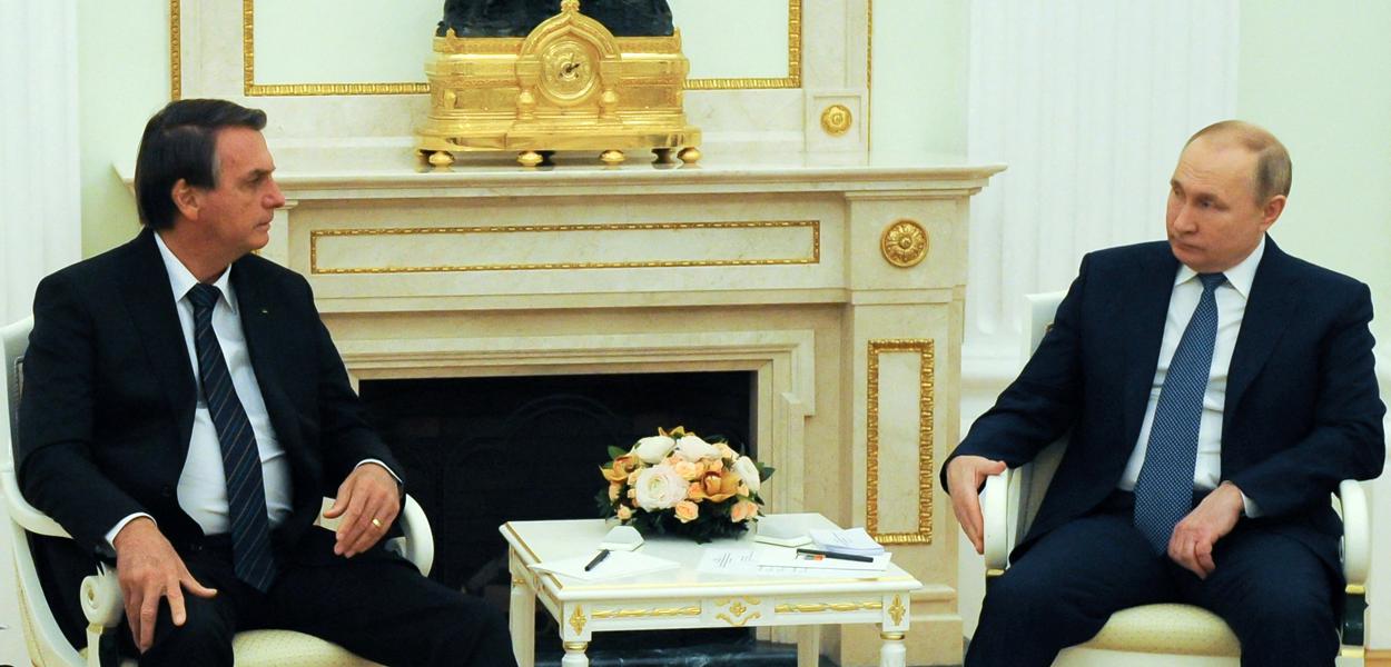 Jair Bolsonaro se reúne com presidente da Rússia, Vladimir Putin, em Moscou 16/02/2022