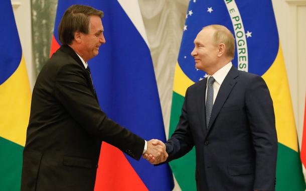 Jair Bolsonaro e Vladimir Putin em Moscou