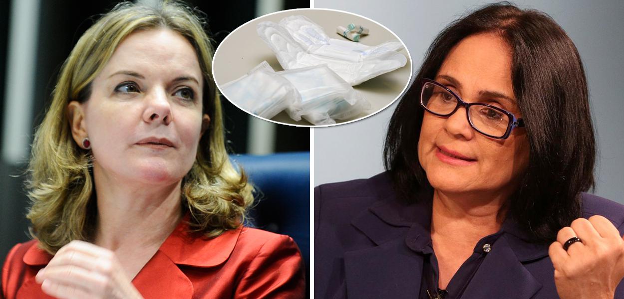 Gleisi Hoffmann e Damares Alves