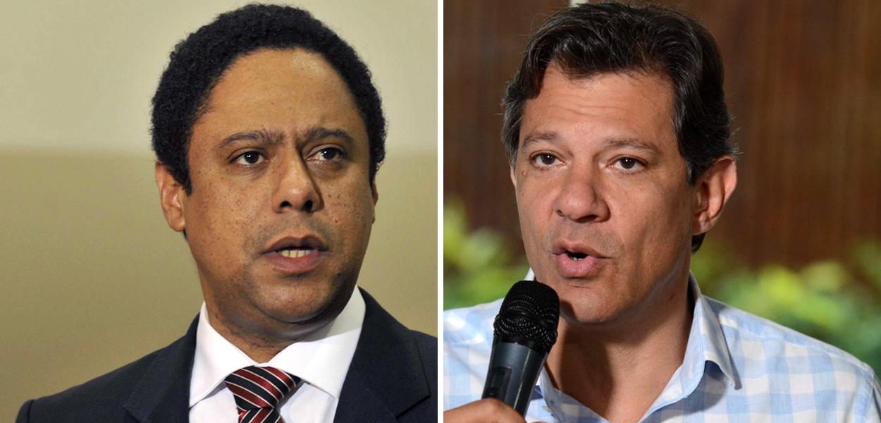 Deputado Orlando Silva e Fernando Haddad