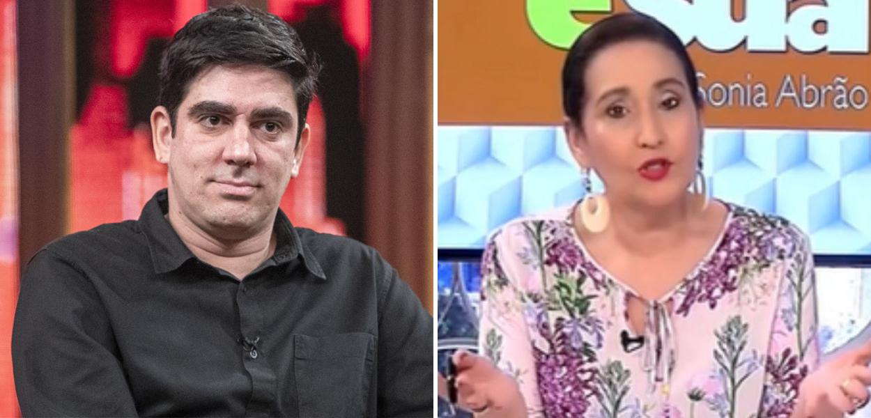 Marcelo Adnet e Sonia Abrão