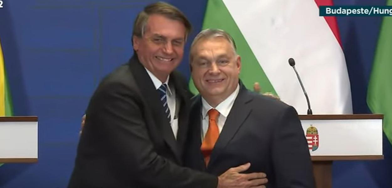 Bolsonaro com Viktor Orbán