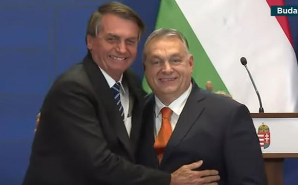 Bolsonaro com Viktor Orbán