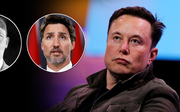 Hitler, Justin Trudeau, Elon Musk