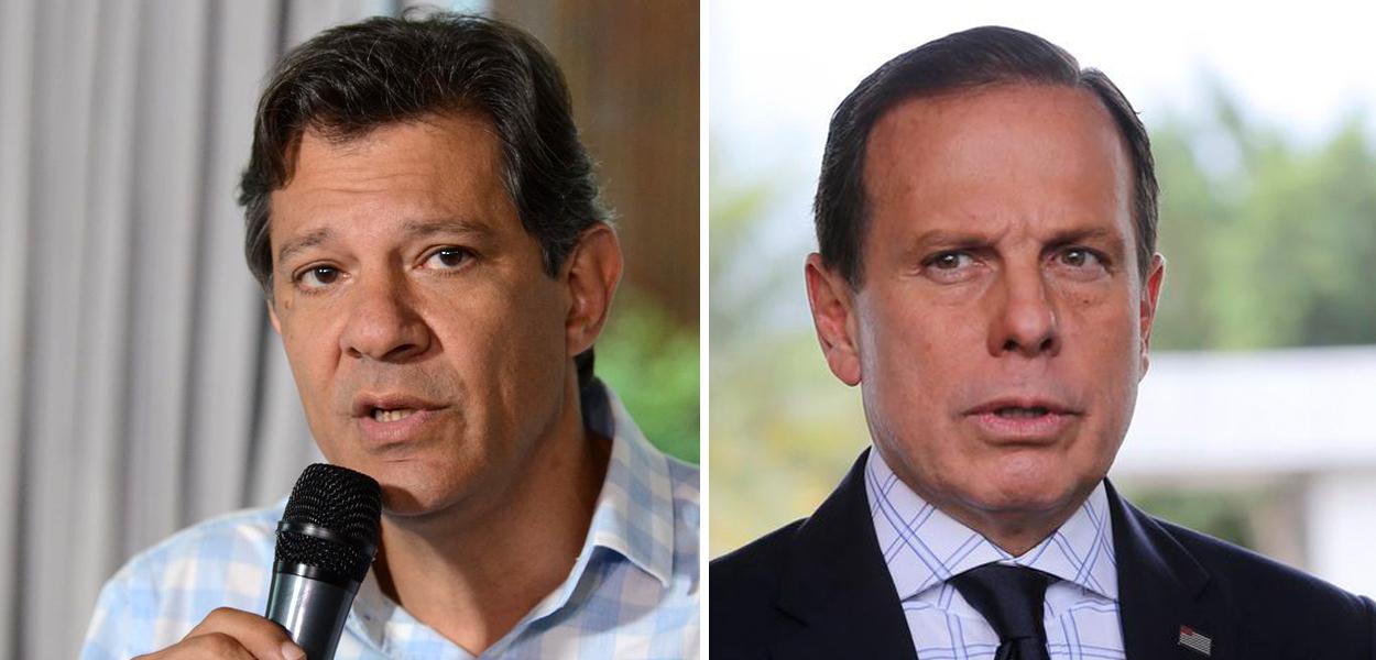 Fernando Haddad e João Doria