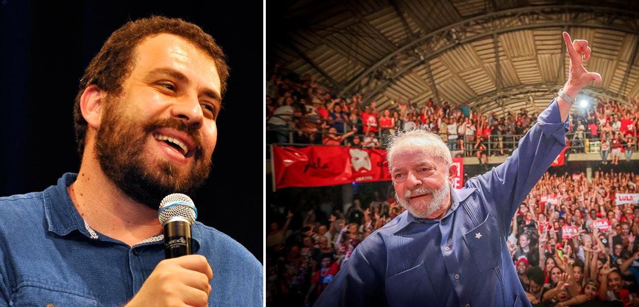 Guilherme Boulos e o ex-presidente Lula