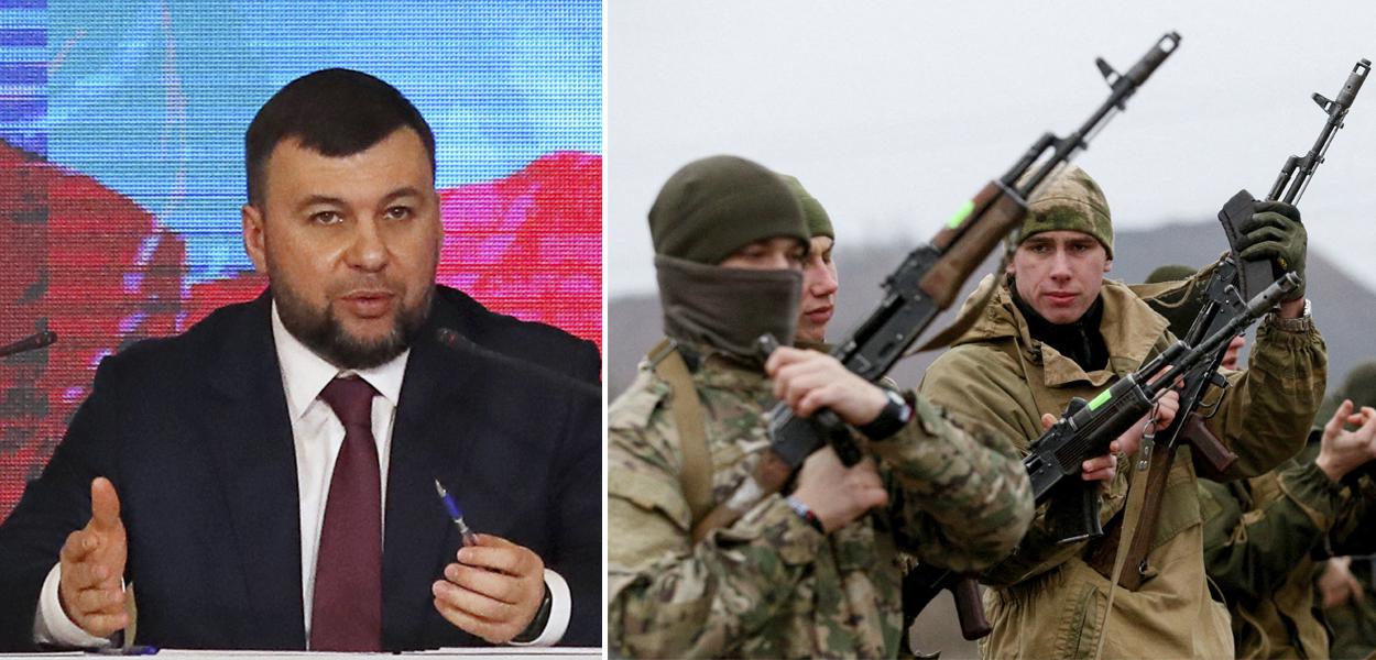 Denis Pushilin, líder da República Popular de Donetsk