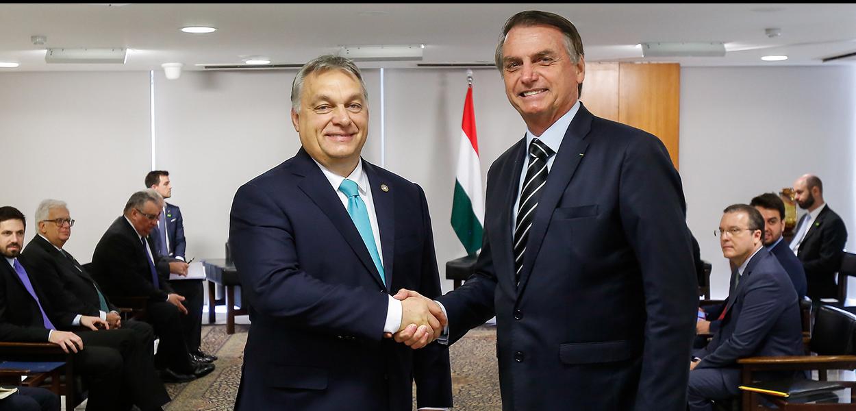 Viktor Orban e Jair Bolsonaro