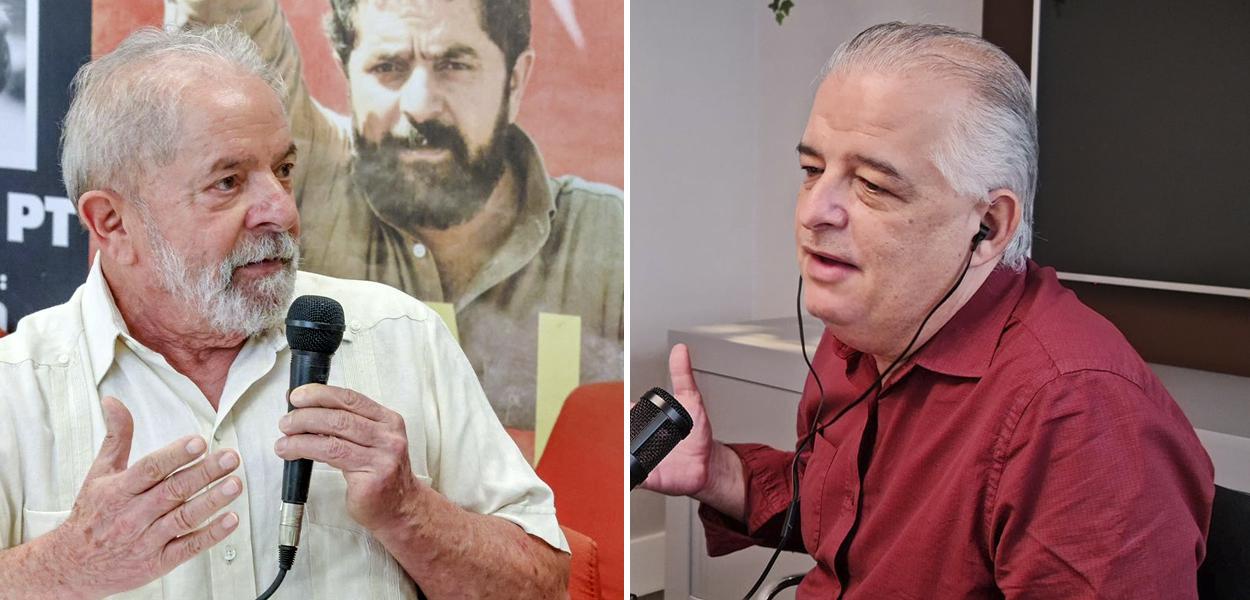 Ex-presidente Lula e o ex-governador Marcio França