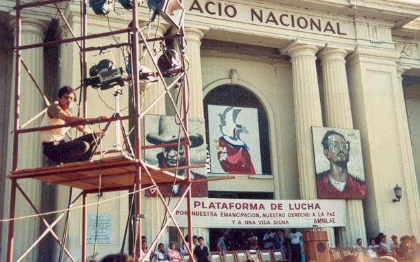 Ato no Dia Internacional da Mulher trabalhadora em Manágua, 8 de março de 1988