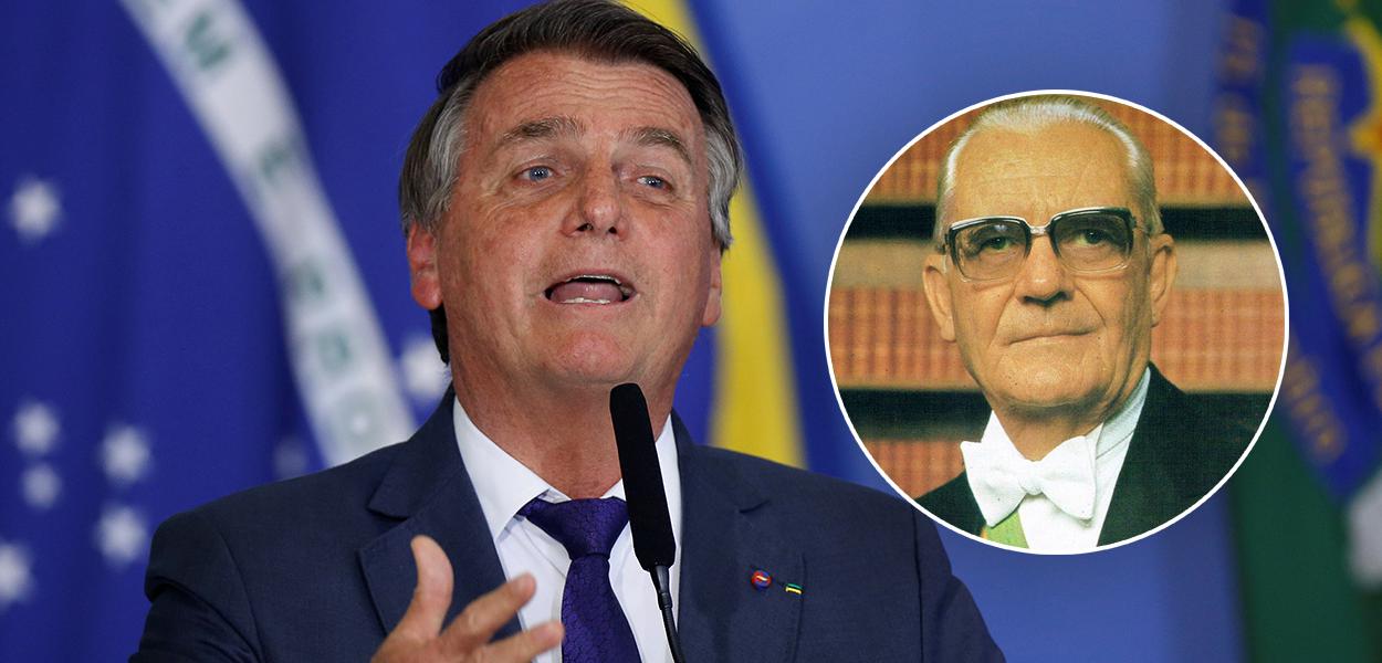 Jair Bolsonaro e Ernesto Geisel