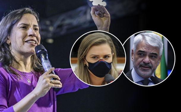 Raquel Lyra, Marília Arraes e Humberto Costa