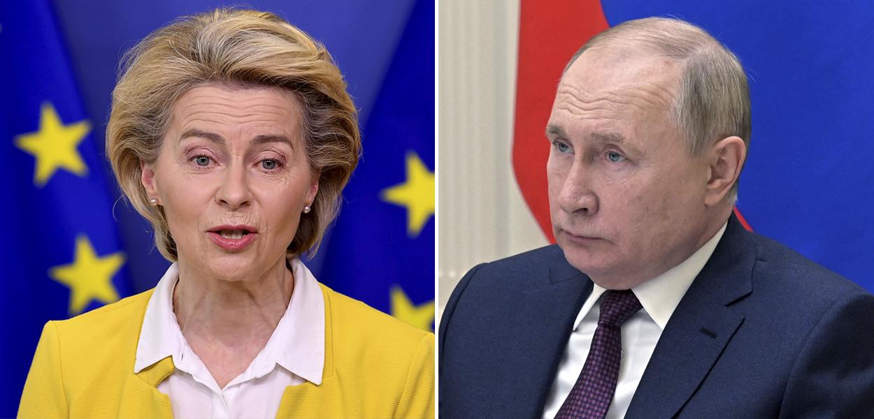 Ursula von der Leyen e Putin