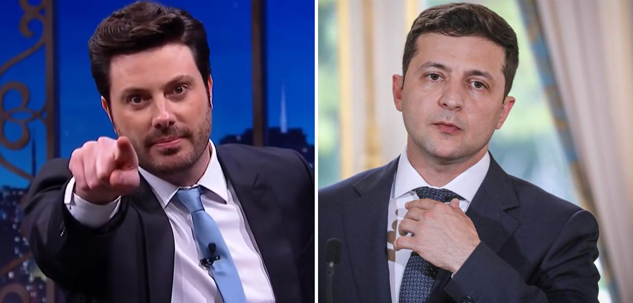 Danilo Gentili e Volodymyr Zelensky