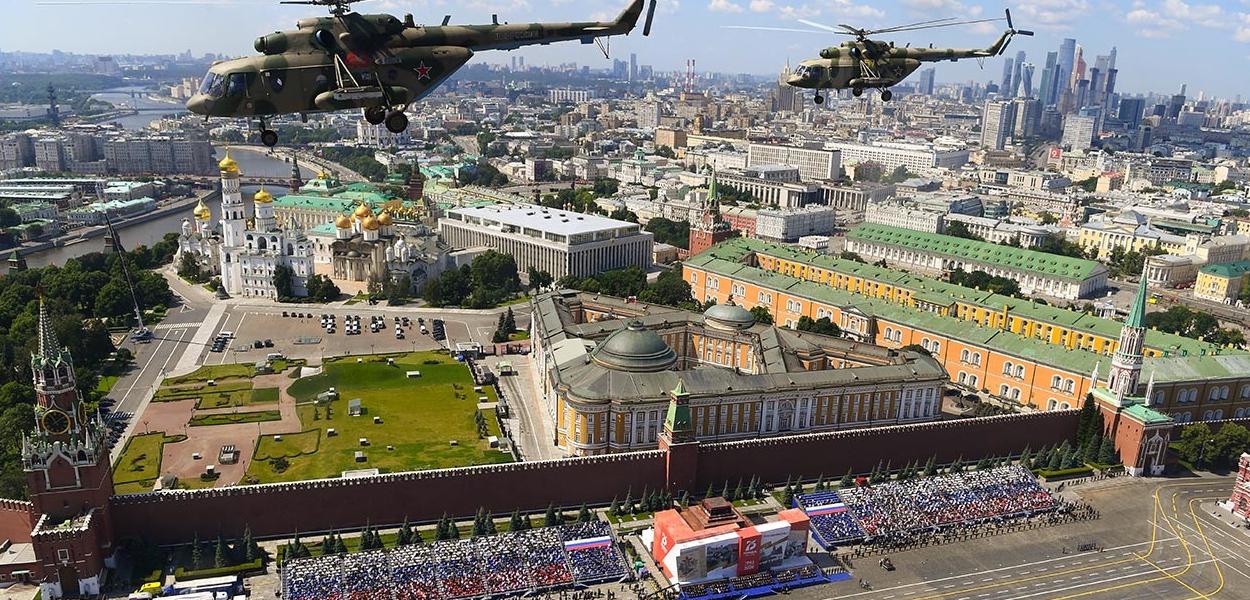 Parada da Vitória na Praça Vermelha em Moscou