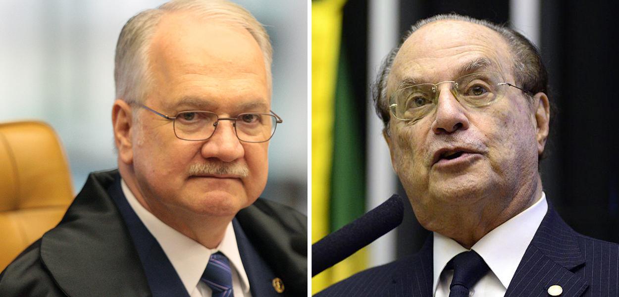 Ministro Edson Fachin e o ex-deputado Paulo Maluf