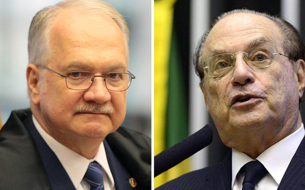 Ministro Edson Fachin e o ex-deputado Paulo Maluf