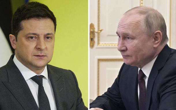 Volodymyr Zelensky e Vladimir Putin