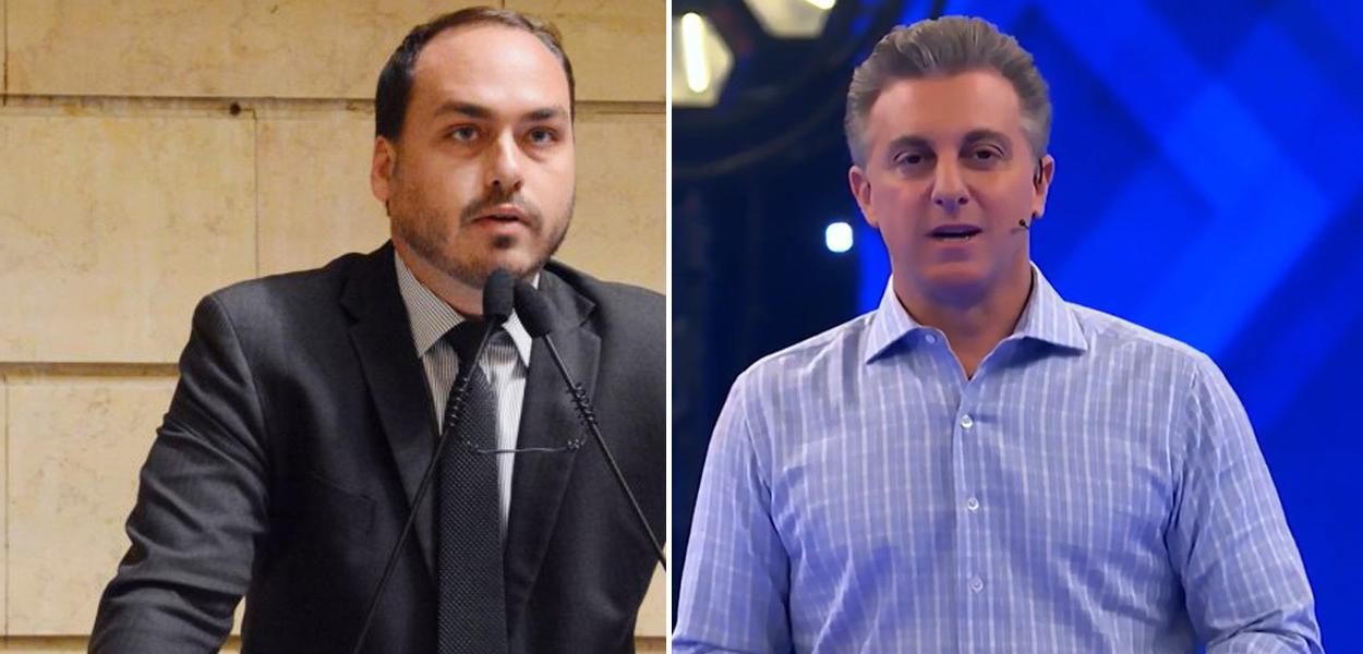 Carlos Bolsonaro e Luciano Huck