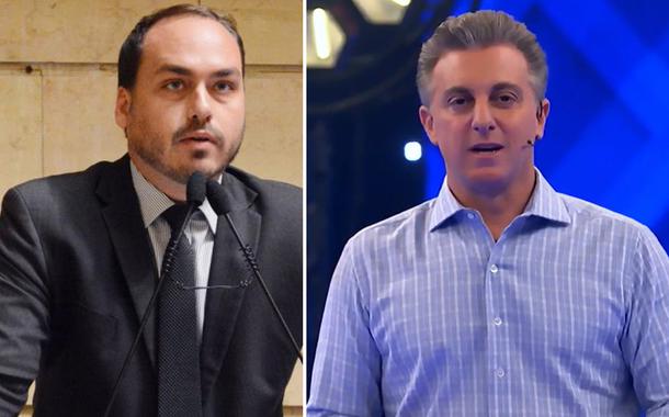 Carlos Bolsonaro e Luciano Huck