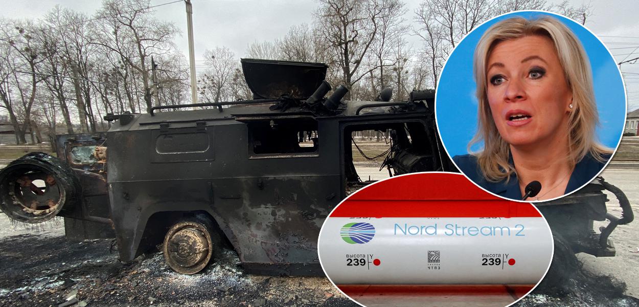 Guerra na Ucrânia, gasoduto Nord Stream 2 e a porta-voz do Ministério das Relações Exteriores da Rússia, Maria Zakharova