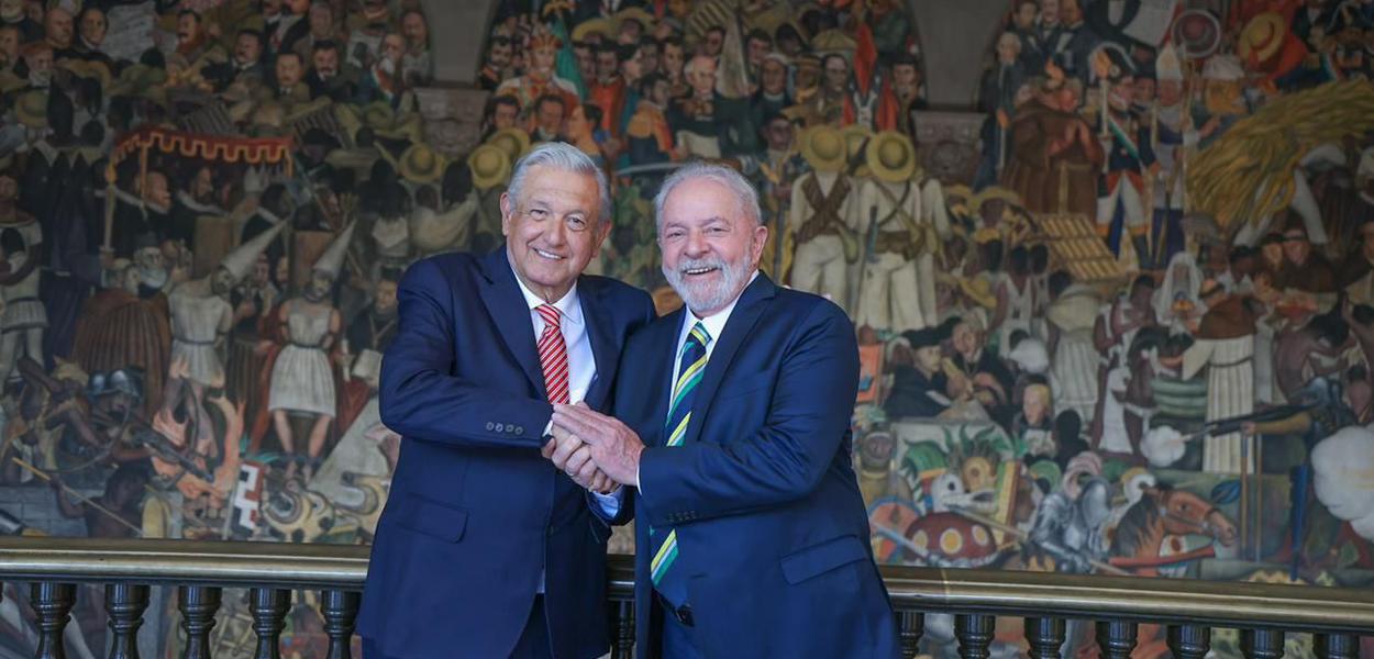 Ex-presidente Lula e o presidente do México, López Obrador