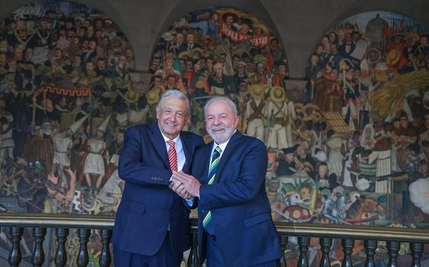 Ex-presidente Lula e o presidente do México, López Obrador