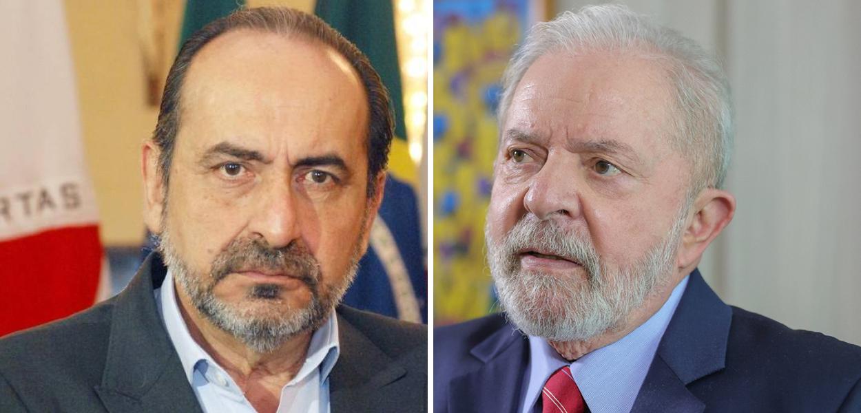 Ex-prefeito de Belo Horizonte, Alexandre Kalil, e o ex-presidente Luiz Inácio Lula da Silva