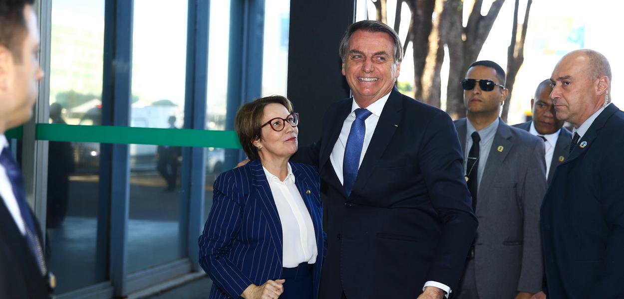 Tereza Cristina e Jair Bolsonaro