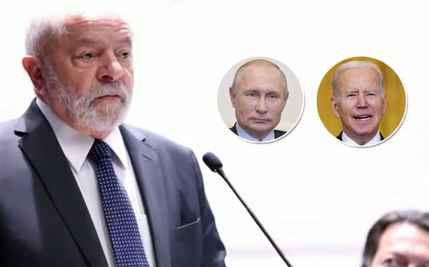 Lula, Vladimir Putin e Joe Biden