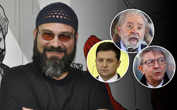 Gustavo Conde, Zelensky, Lula e Jean-Luc Mélenchon