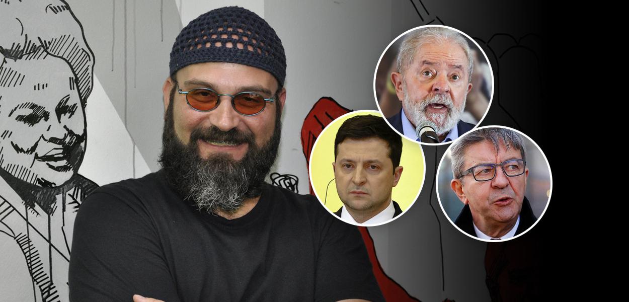 Gustavo Conde, Zelensky, Lula e Jean-Luc Mélenchon