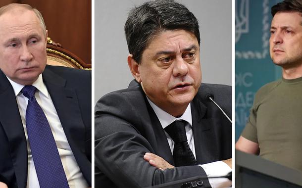 Vladimir Putin, Wadih Damous e Volodymyr Zelensky