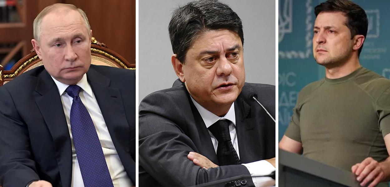 Vladimir Putin, Wadih Damous e Volodymyr Zelensky