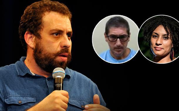 Guilherme Boulos, ex-PM Ronnie Lessa e Marielle Franco