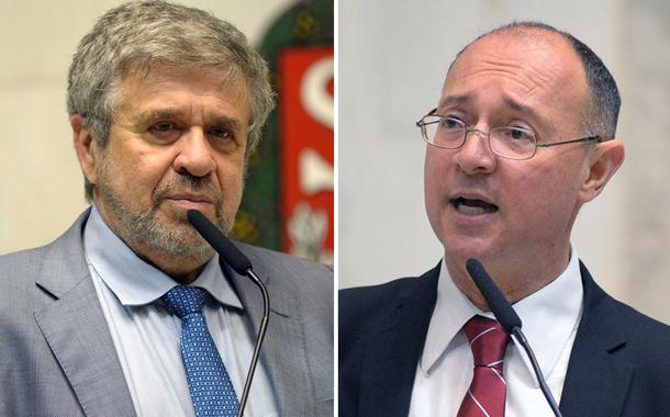 Deputados estaduais José Américo (à esq.) e Paulo Fiorilo