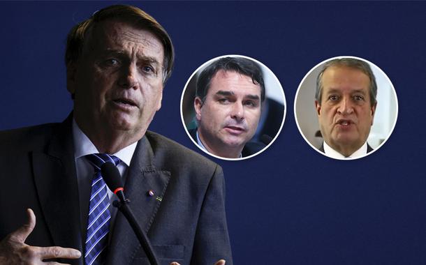 Jair Bolsonaro, Flávio Bolsonaro e Valdemar Costa Neto