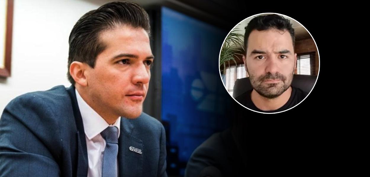 Vereador Rubinho Nunes (à esq.) e o deputado Arthur do Val