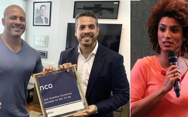 Deputados Daniel Silveira, Rodrigo Amorim e a ex-vereadora Marielle Franco