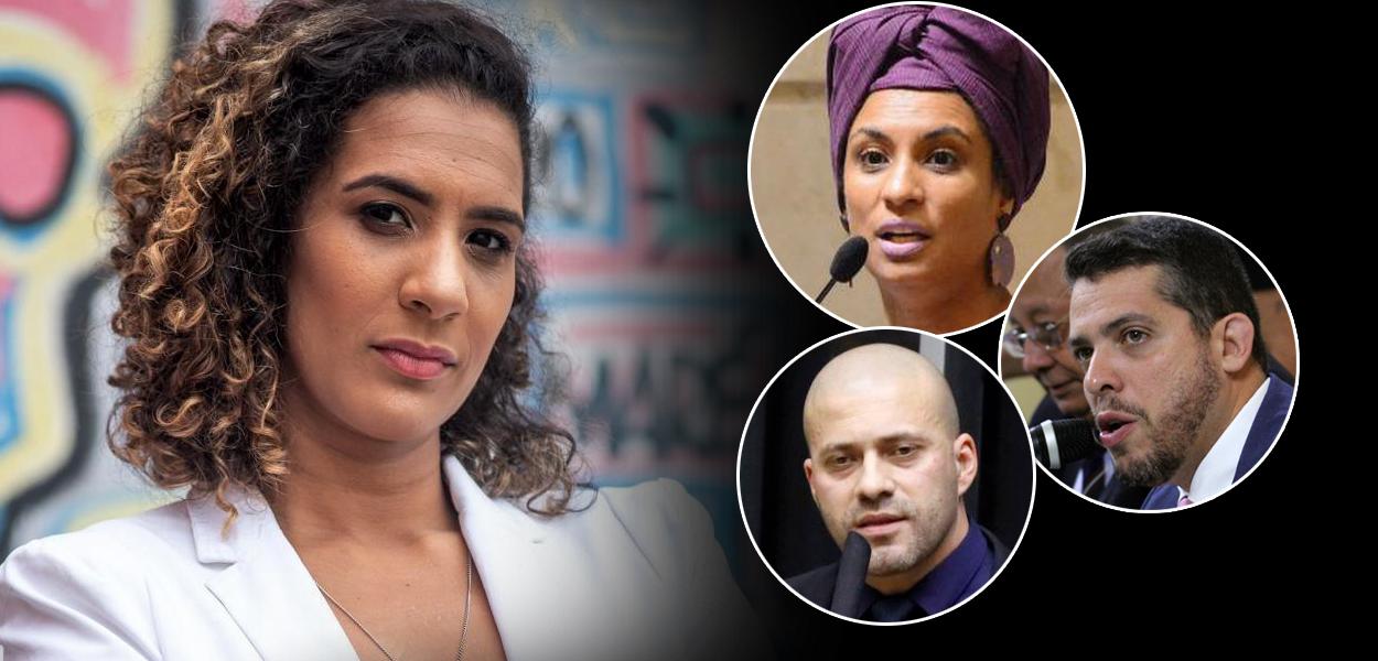Anielle Franco, Marielle Franco, deputado Daniel Silveira e o deputado Rodrigo Amorim