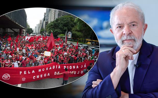 Ato do MTST e o ex-presidente Luiz Inácio Lula da Silva