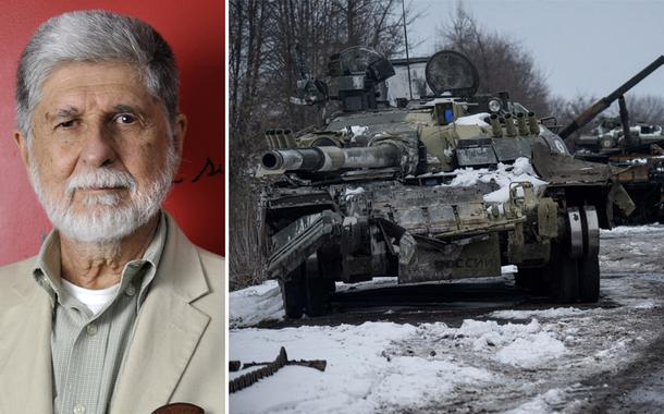 Celso Amorim e tanques de guerra