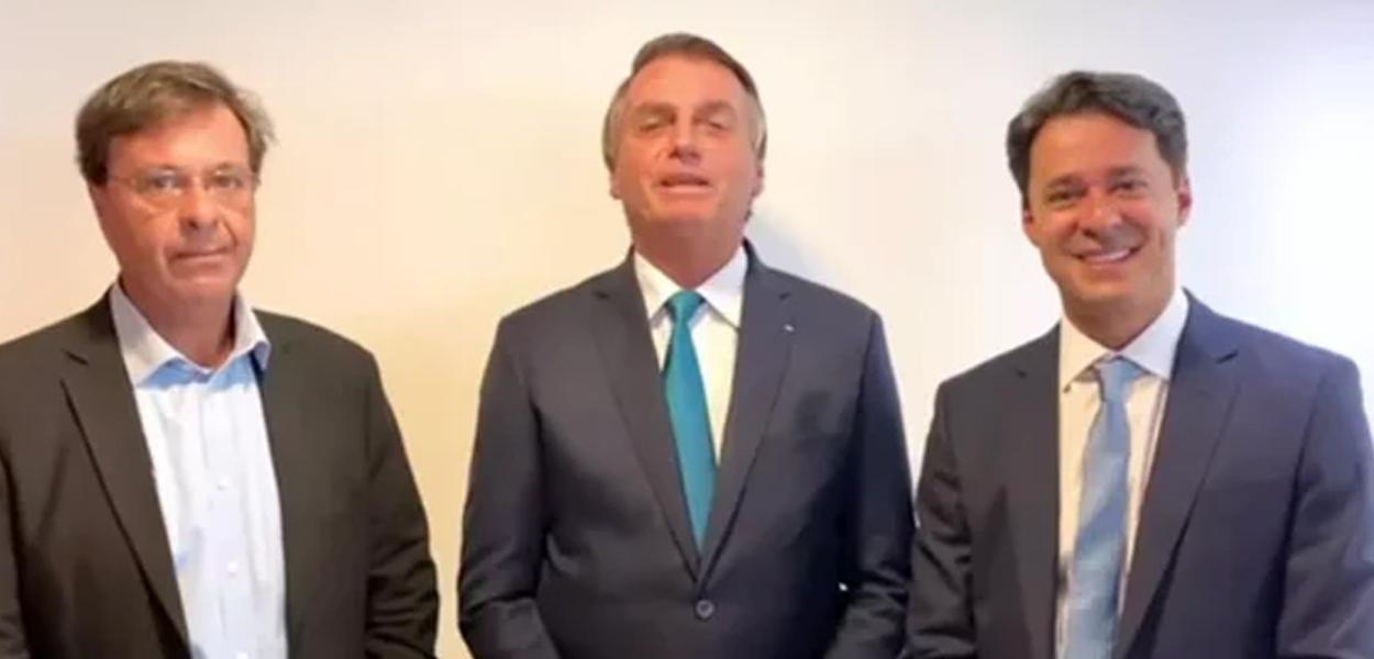 Gilson Machado, Jair Bolsonaro e Anderson Ferreira