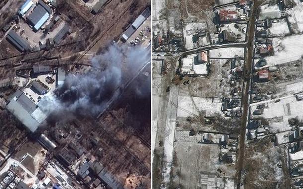 Coluna de tanques russos está se reposicionando