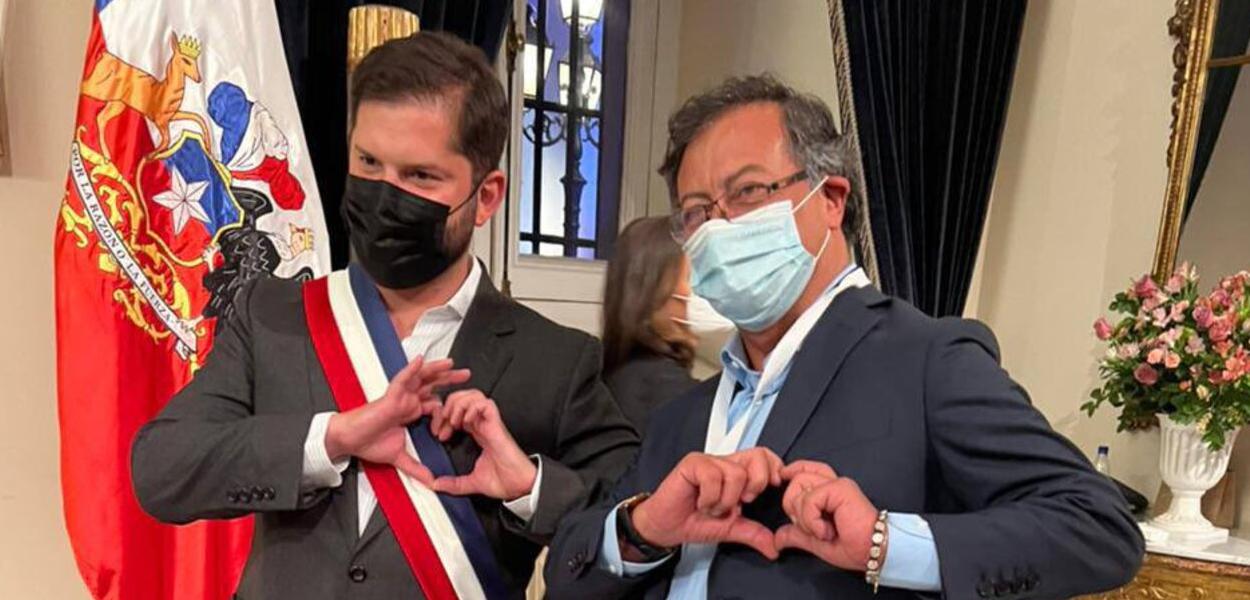 Gabriel Boric e Gustavo Petro