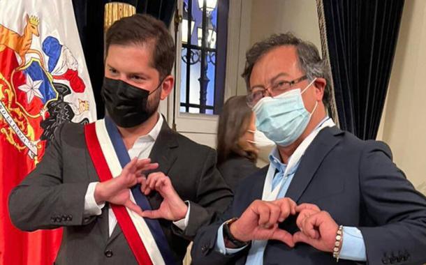 Gabriel Boric e Gustavo Petro