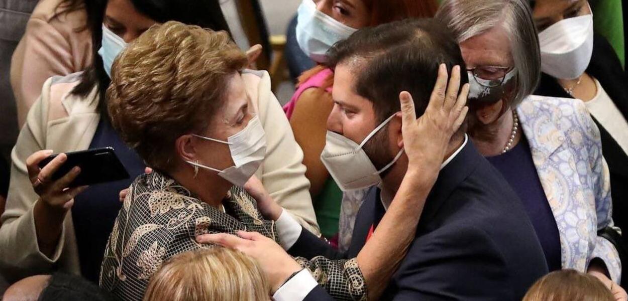 Dilma Rousseff e Gabriel Boric