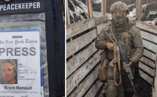 Soldado ucraniano perto de Donetsk