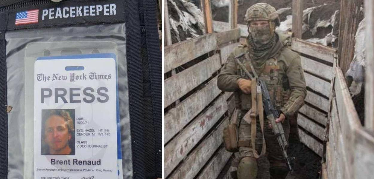 Soldado ucraniano perto de Donetsk